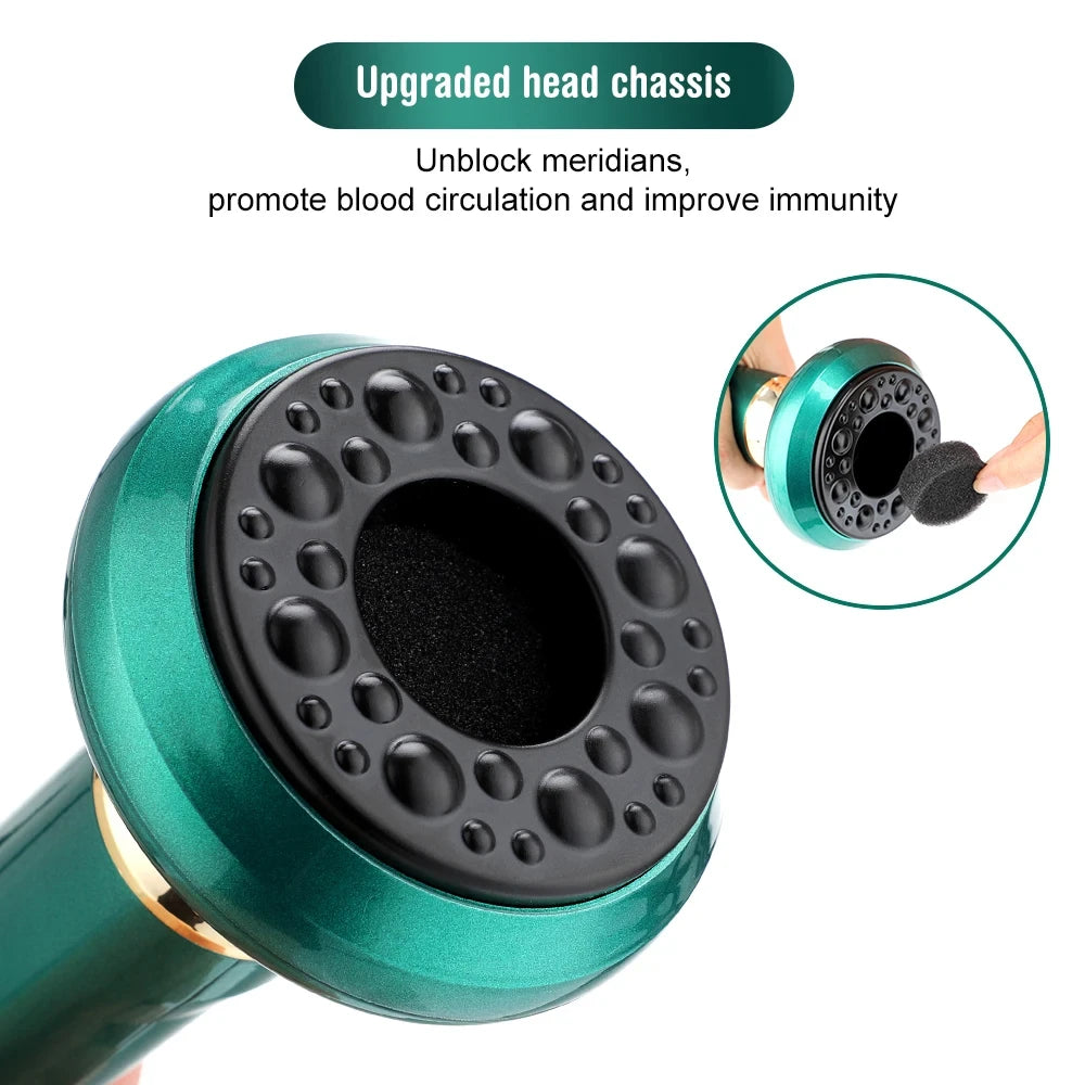 Chinese Electric Suction Vacuum Cupping Anti Cellulite Beauty Massager Glass Jars Anti Cellulite Cupping Vacuum Slimming Guasha