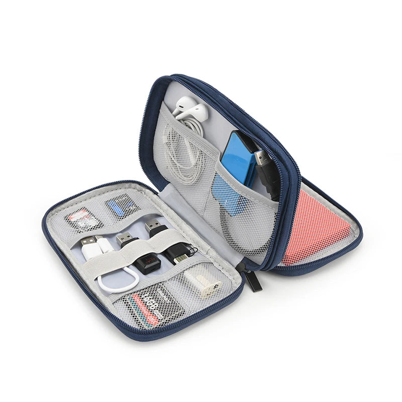 Travel Portable Digital Product Storage Bag: USB Data Cable Organizer, Headset Charging, and More in a Compact Treasure Box Bag