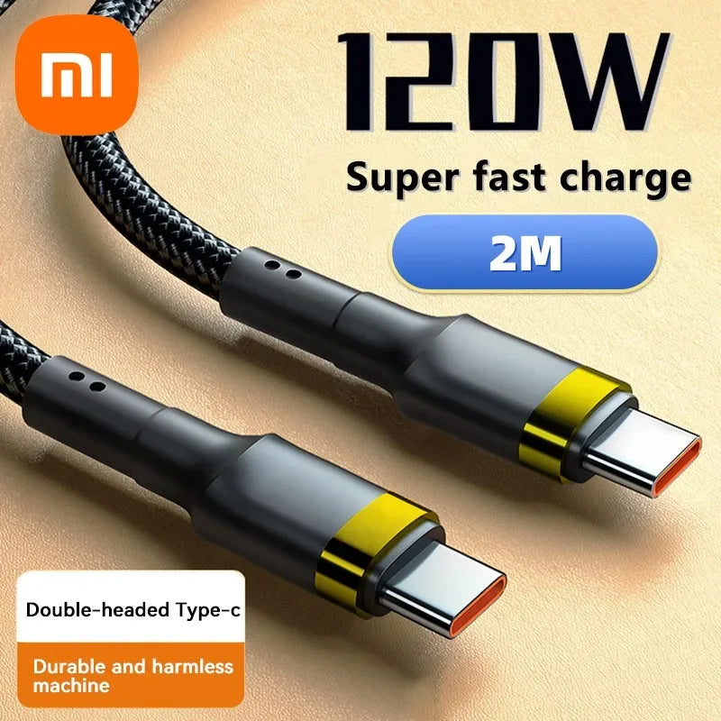 Xiaomi 120W Fast Charger PD Quick Charging High Quality USB C TO USB Type C Cable For iPhone 15 Plus Pro Max Samsung S24