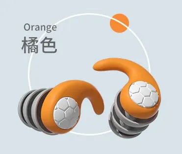 1 Pair of Soft Silicone Earplugs with Noise Cancellation, Waterproof, Comfortable To Wear, Suitable for Sleeping and Swimming