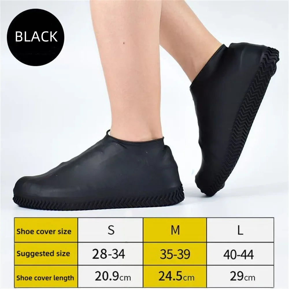 Rain Shoe Covers Waterproof Covers Reusable Non-slip Rain Footwear Covers Outdoor Adult Children for Shoes Boots Protector Cover