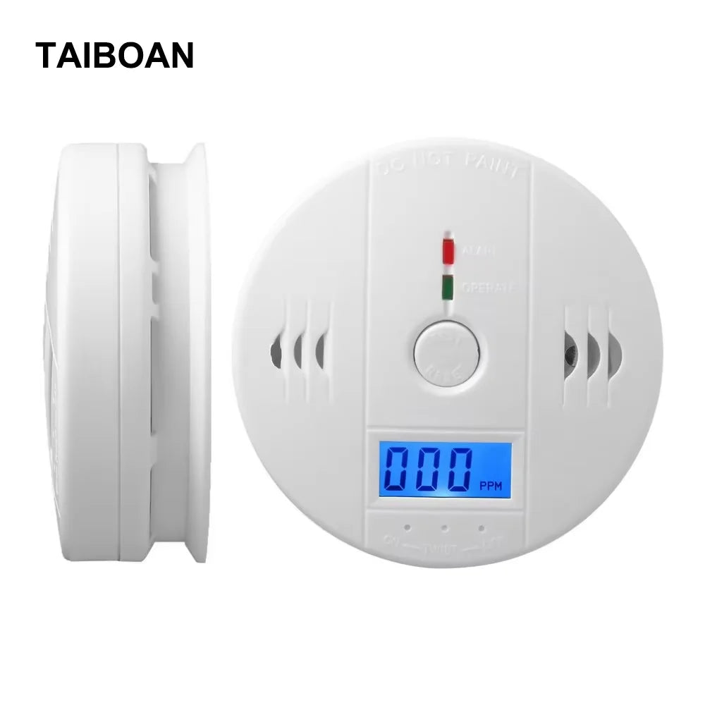 Carbon Monoxide Alarm Smoke Alarm Co Detector LCD Display Alarm Home Wireless Toxic Gas Leak Detector Fire Sound Alarm
