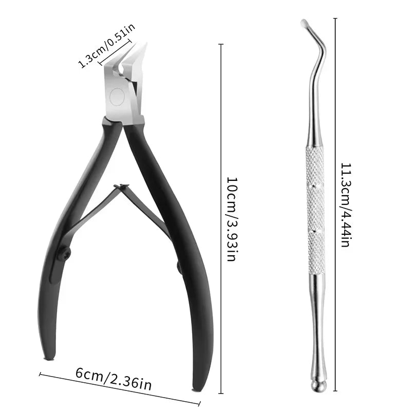 Toe Nail Clipper Set For Ingrown Or Thick Toenails Trimmer Toenail Nipper Manicure Set