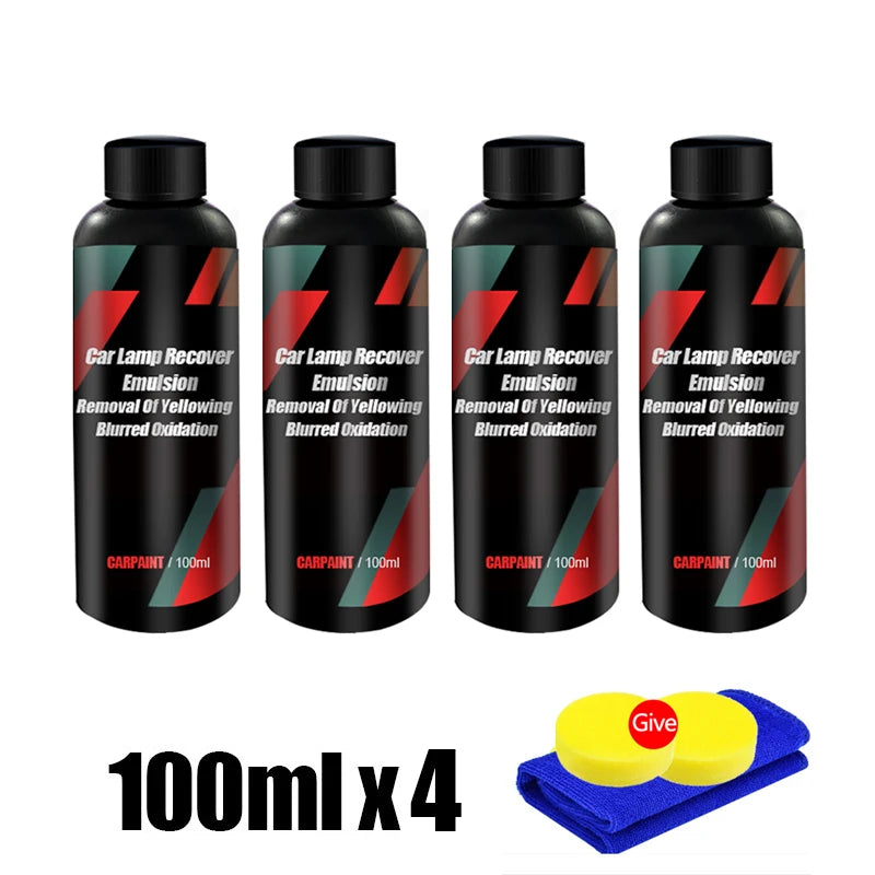 Car Headlight Restoration Polishing Kits Headlamp Repair Kits Car Light Polisher Cleaning Paste Car Paint Care Refurbish Agent