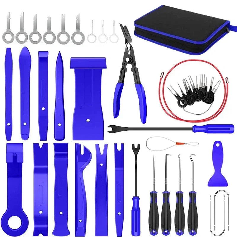 Car Interior Trim Removal Tool Kit, Auto Plastic Clips Puller Set for DIY Panel Disassembly