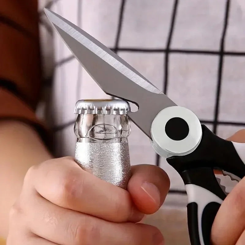 Multifunctional Scissors Kitchen Stainless Steel Scissors Chicken Bone Meat Fish Killing Dedicated Household Gadgets Scissors