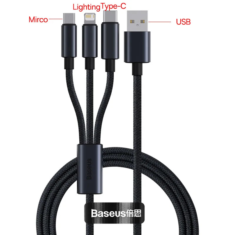 Baseus USB Cable For iPhone 13 12 11 pro max iPhone USB Cable Fast Charging For iPhone X XR 8 USB Type C to lightning Cable