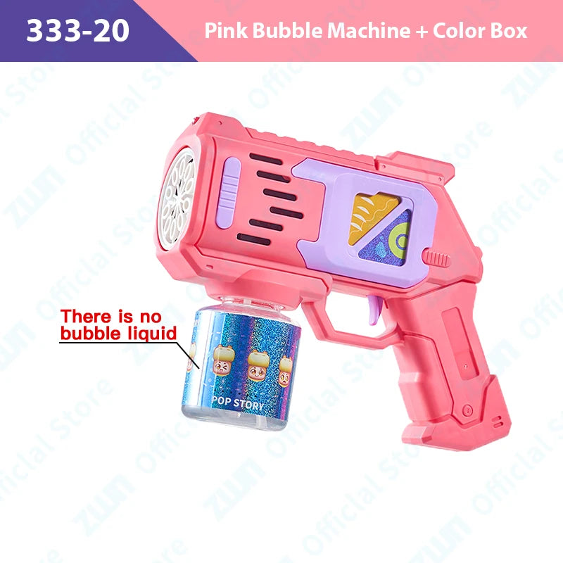 Children Bubble Gun Toy Astronaut Fully Automatic Bubble Machine Bubbles Gun Outdoor Game Fantasy Toy for Boys Girls Gifts