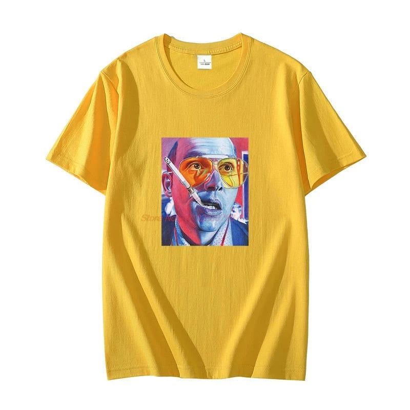 Fear And Loathing Las Vegas Hunter Thompson Dr. Gonzo Raul graphic t shirts cotton t shirt for men short sleeve t-shirts