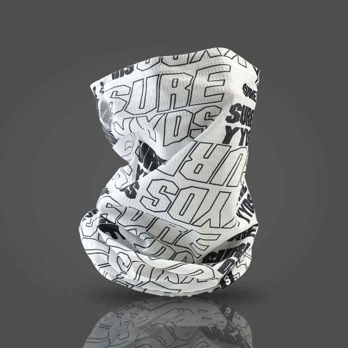 Summer Ice Silk Sunscreen Mask For Men Women Outdoor Cycling Face Cover Solid Color Neck Wrap UV Protection Ear Bandana Scarf