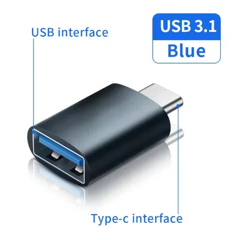 USB OTG Data Transfer Adapter Type C Female to USB Male Converter Fast Charging Adapter For Laptop Macbook Samsung