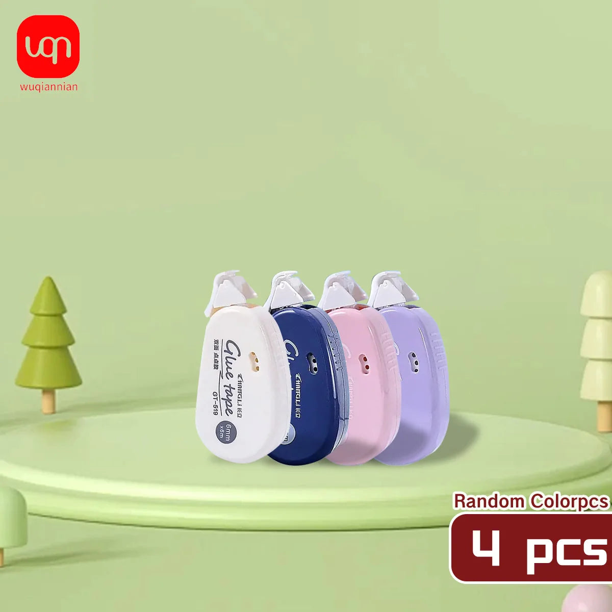 WQN Double-sided glue tape DIY scrapbook collage book School stationery roller tape 6m*6mm