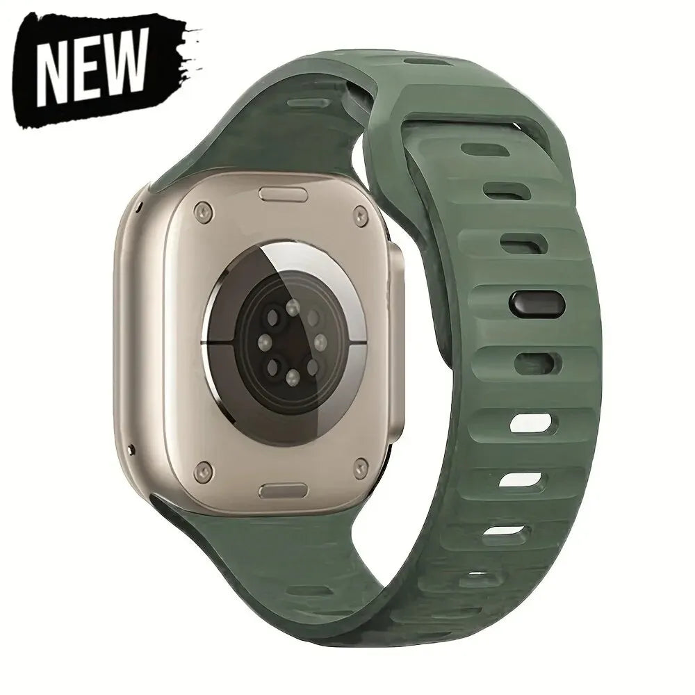 Soft Silicone Strap For Apple Watch Band Ultra 49mm 44mm 45mm 42mm 41mm 42mm 38mm Sport Watchband IWatch Serise 9 8 7 6 Bracelet