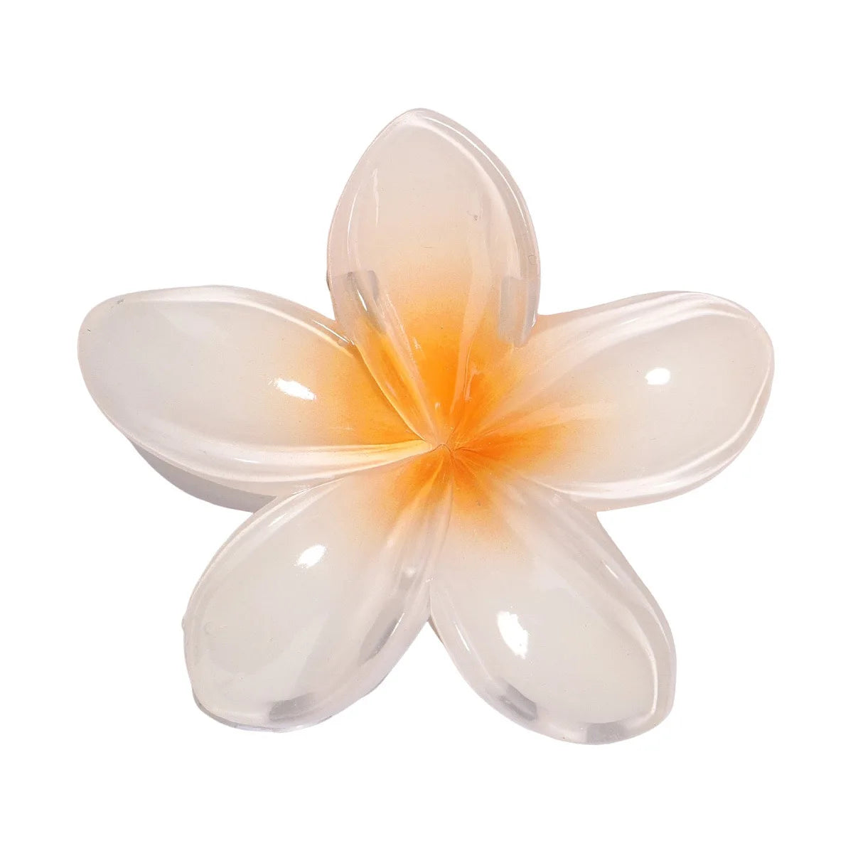 8cm Boho Gradient Large Flower Acrylic Hair Clip for Women Sweet Hair Claws Crab Clamp Barrettes Hawaiian Headwear Accessories
