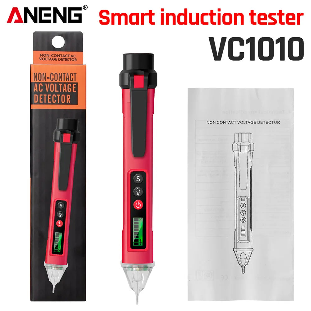 ANENG VC1010 Smart Digital Induction Pencil Tester 12-1000V Volt Current  AC/DC Current Electric Sensor Test Pen Tools