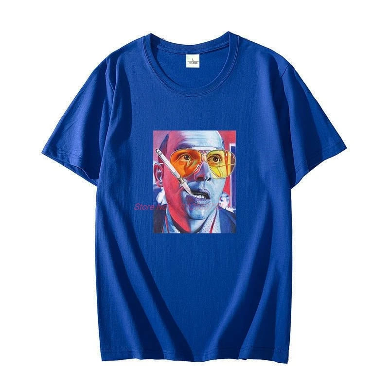Fear And Loathing Las Vegas Hunter Thompson Dr. Gonzo Raul graphic t shirts cotton t shirt for men short sleeve t-shirts