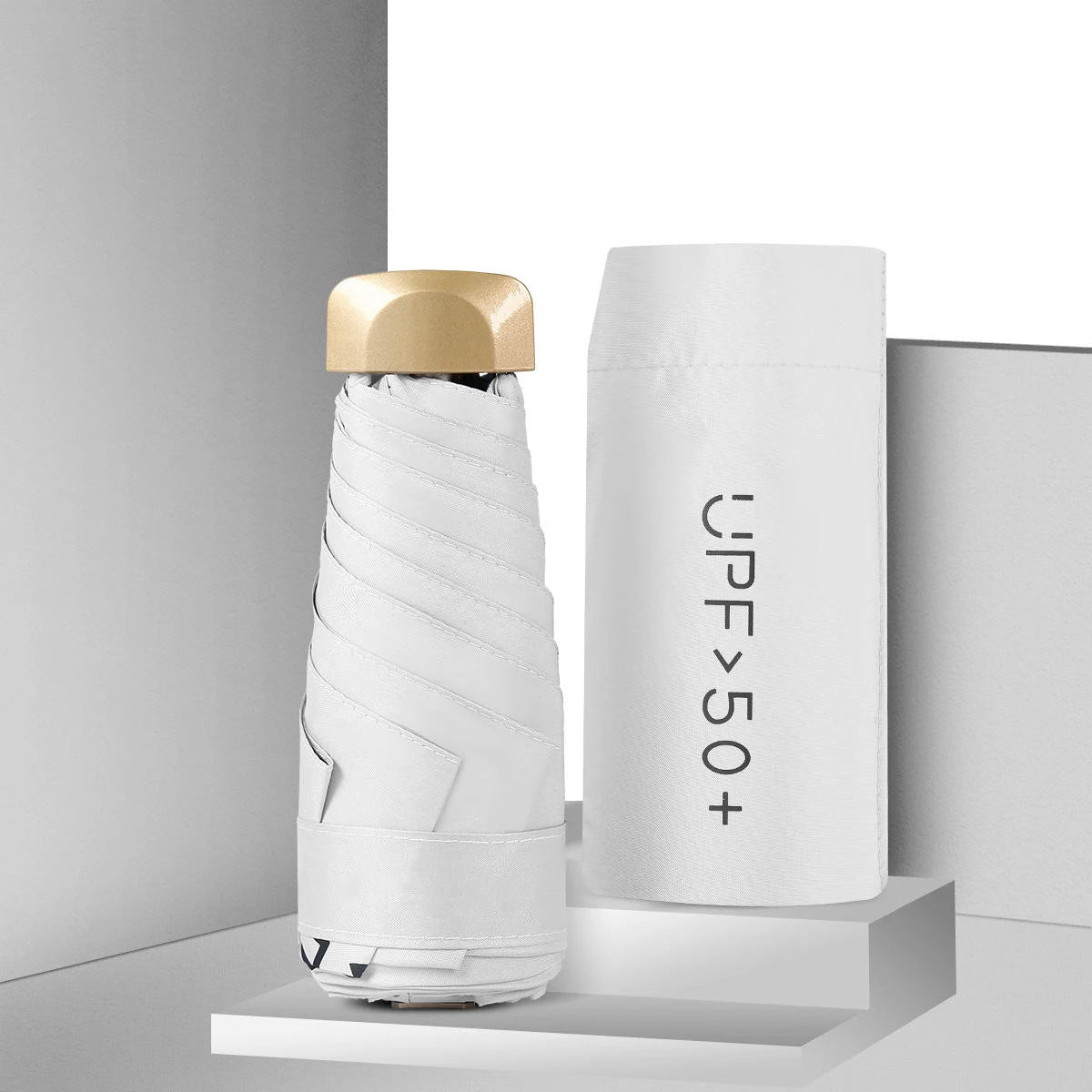 Mini Sunumbrella pocket Umbrella Vinyl folding UV protection sunshade pocket umbrella Capsule umbrella zwq