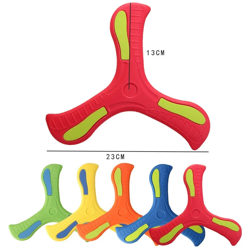 1/2/3pcs Children Boomerang Soft Three-leaf Cross Adult-kids Interactive Outdoor Toy Early Education Puzzle Decompression Gift