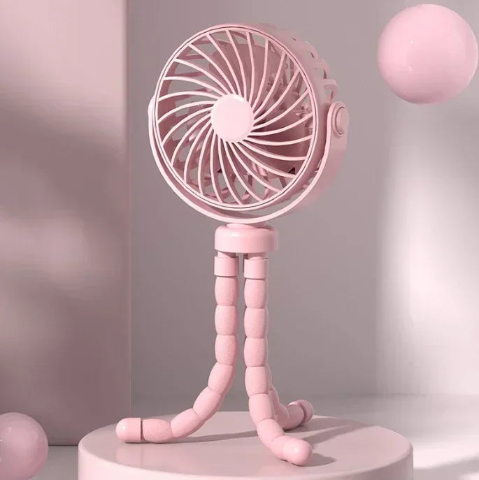 Portable Handheld Fan Octopus Deformable Fan 3-Speed Adjustment Mini Desk Cooling Fan For Office Home Outdoor USB Charging Fan