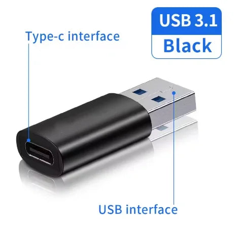 USB OTG Data Transfer Adapter Type C Female to USB Male Converter Fast Charging Adapter For Laptop Macbook Samsung