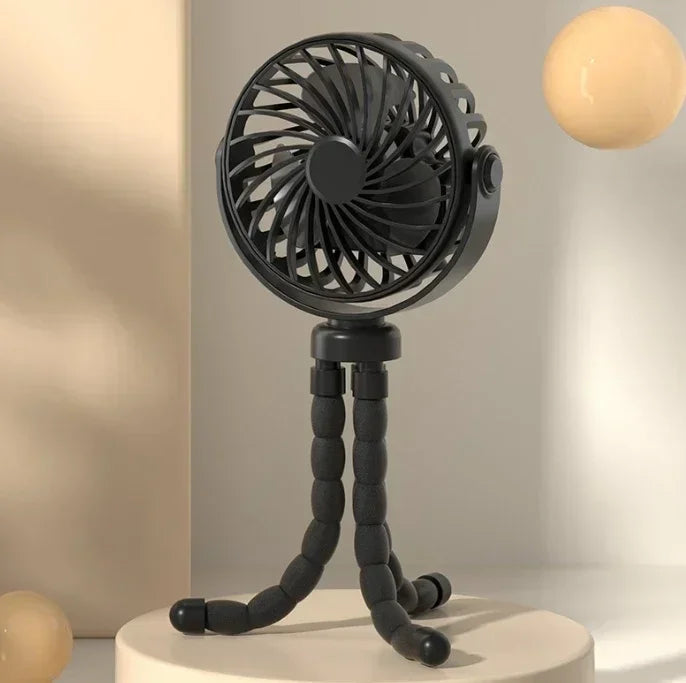 Portable Handheld Fan Octopus Deformable Fan 3-Speed Adjustment Mini Desk Cooling Fan For Office Home Outdoor USB Charging Fan