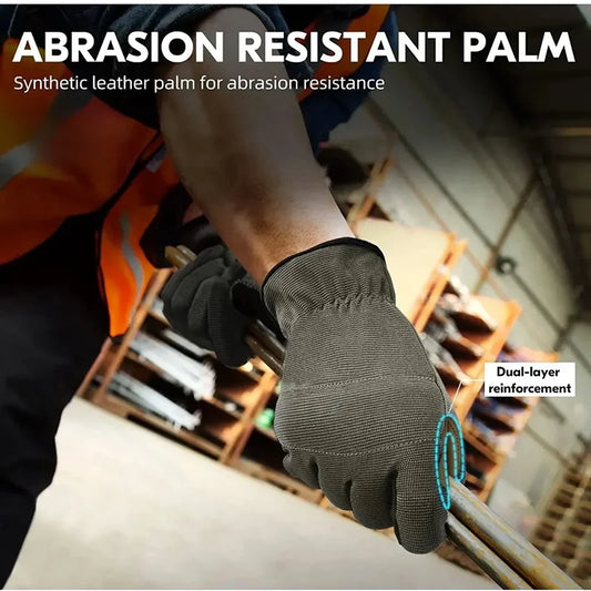High Performance Multi-Purpose Light Duty Work Gloves For Men&Women Breathable & High Dexterity Touch Screen Excellent Grip