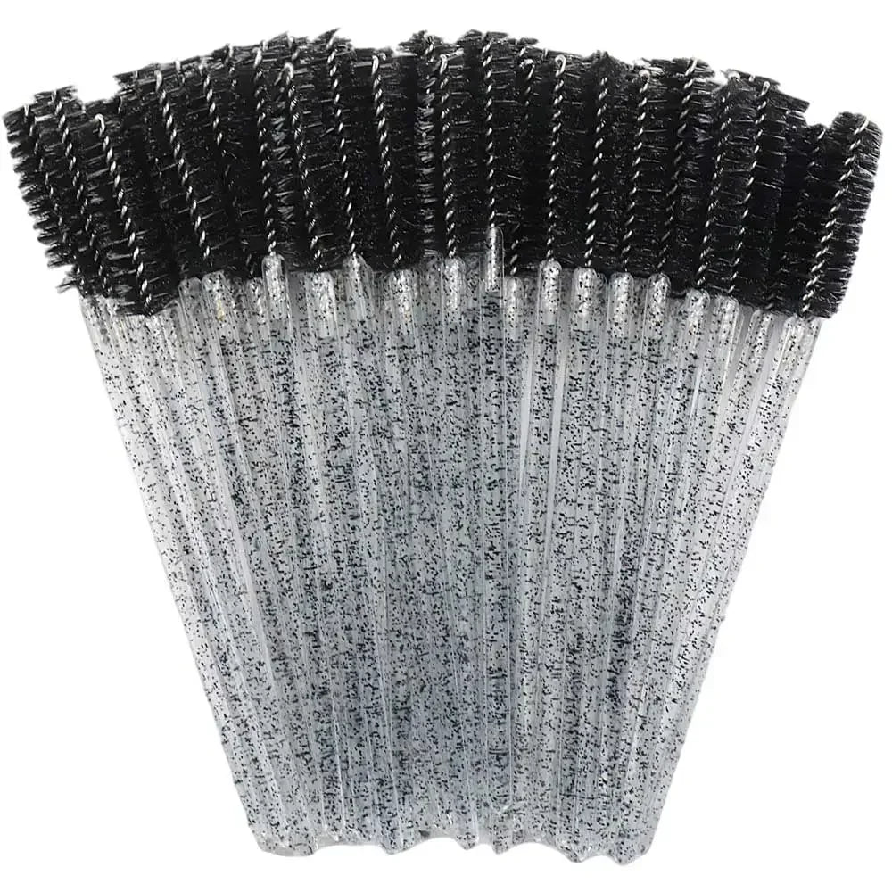 Disposable Crystal Eyelashes Brush Comb 50Pcs Eye Lashes Extension Mascara Wands Makeup Professional Makeup Beauty Tool