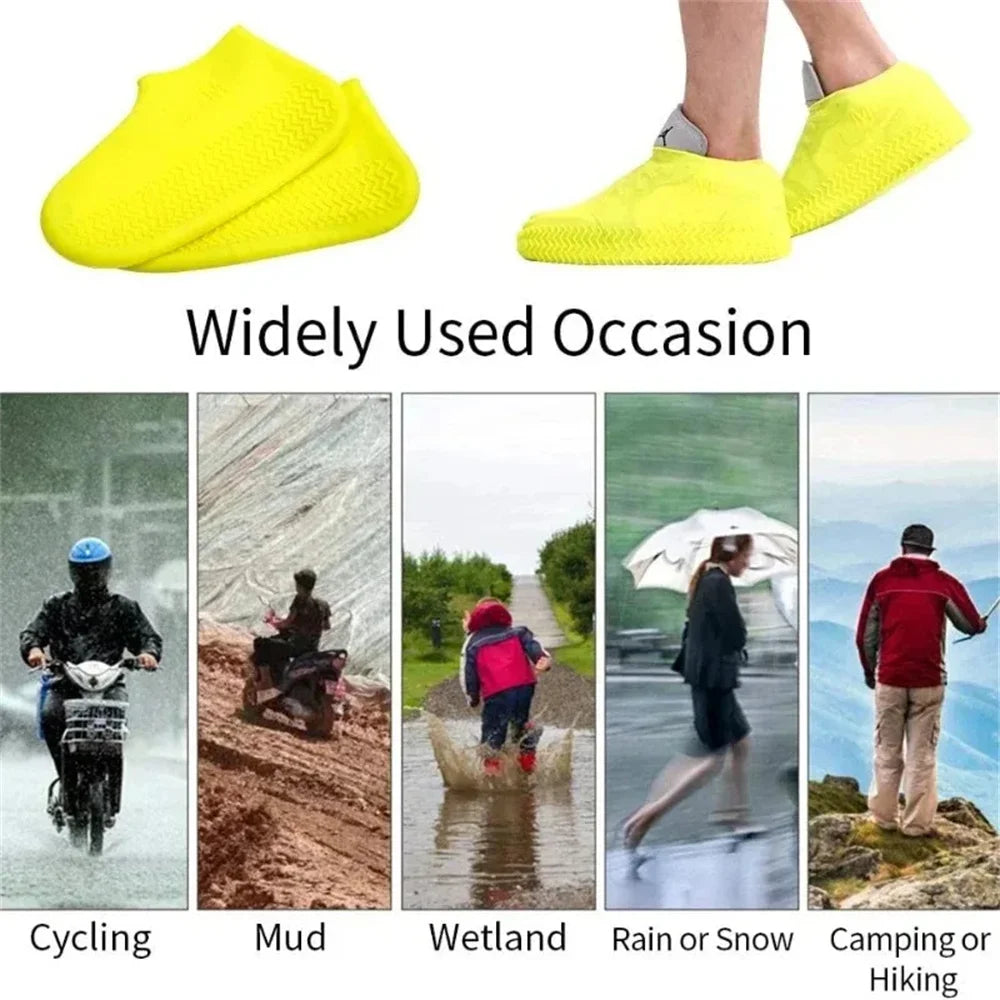 Rain Shoe Covers Waterproof Covers Reusable Non-slip Rain Footwear Covers Outdoor Adult Children for Shoes Boots Protector Cover