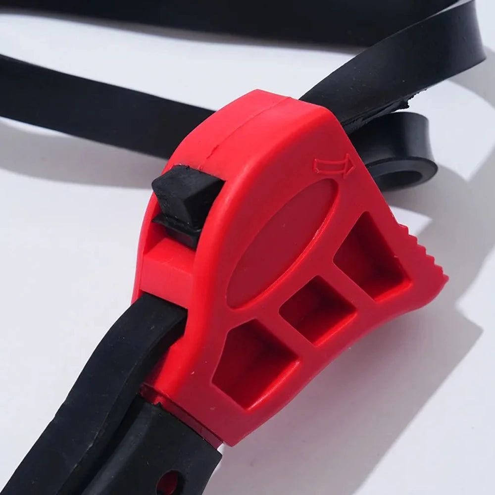 6inch Belt Wrench Oil Filter Puller Strap Spanner Chain Wrench Strap Opener, Adjustable Disassembly Tool