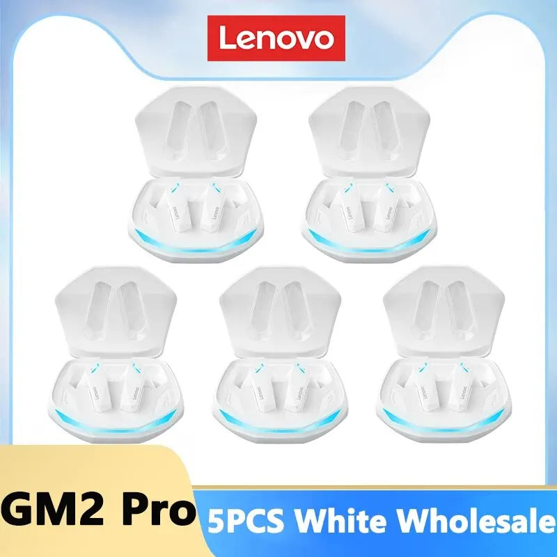 Choice Lenovo GM2 Pro Earphone Bluetooth 5.3 Headphones with Mic 9D Stereo Pro 6 Earbuds Dual Modes Music Game Wireless Headset