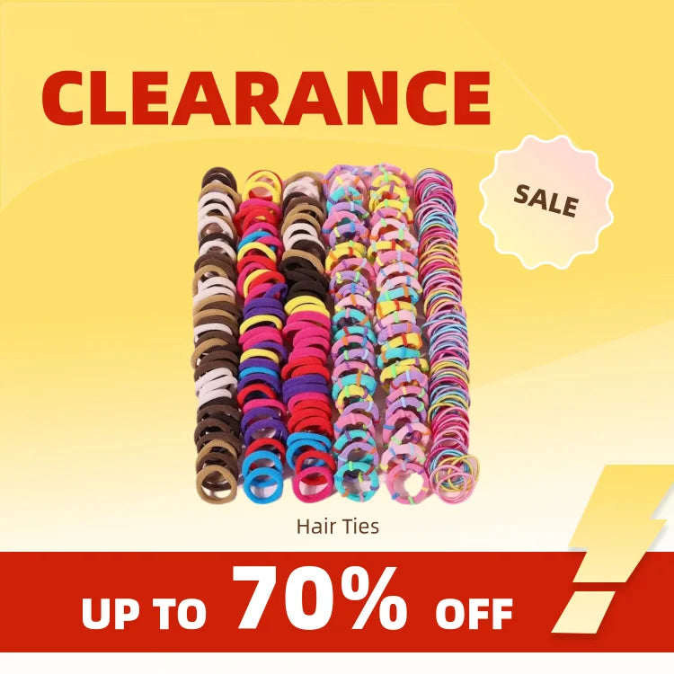Clearance_250/300Pcs Girls Colorful Hair Bands Set Nylon Elastic Rubber Band Children Ponytail Holder Scrunchies Kids Hair Acces