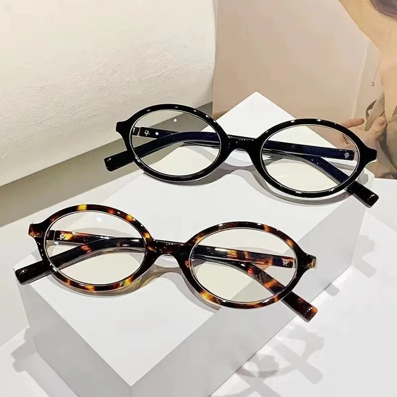 Oval Anti Blue Light Blocking Glasses Women's Clear Anti Radiation Filter Glasses Anti Radiation Eyeglass