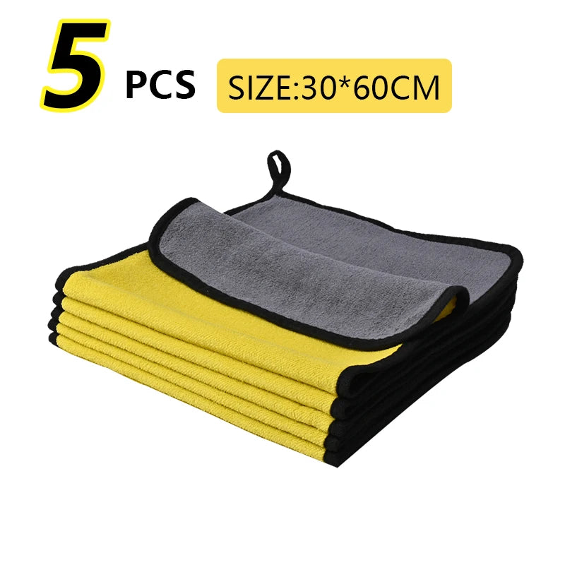 5/10/15/20pc Microfiber Car Cleaning Towel/ Multipurpose High Water Absorption Car Wash Towel/ Kitchen Cleaning Washing Cloth