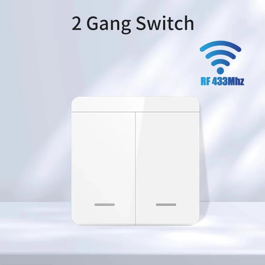 Tuya Smart WiFi Switch RF 433MHz Wireless Light Switch Smart Life APP Voice Control Work With Alexa Google Home Alice