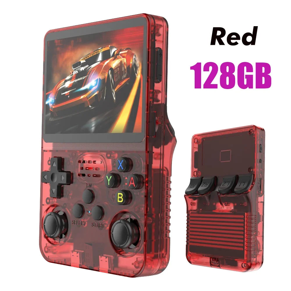 R36S new retro game console 3.5-inch Linux open-source system portable handheld game console with 128GB large memory