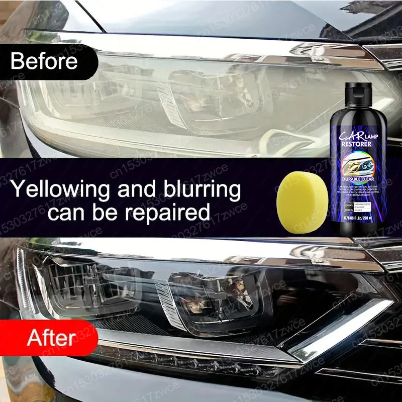 Car Headlamp Turning Lights Taillights Restoration Polishing Kits Headlight Scratch Repair Oxidation Yellowing Polish Remover