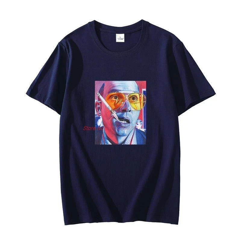 Fear And Loathing Las Vegas Hunter Thompson Dr. Gonzo Raul graphic t shirts cotton t shirt for men short sleeve t-shirts