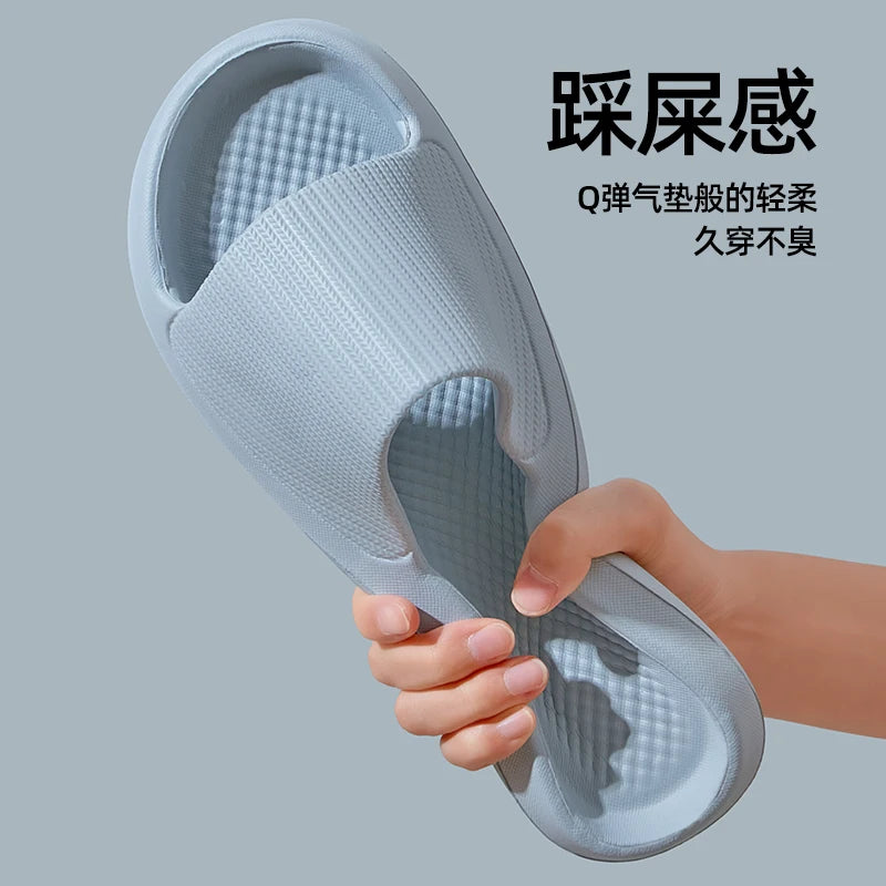 Non-slip EVA Soft Sole Massage Shower Shoes for Women Men Couples Waterproof  Home Leisure Fashion Bathroom Slippers