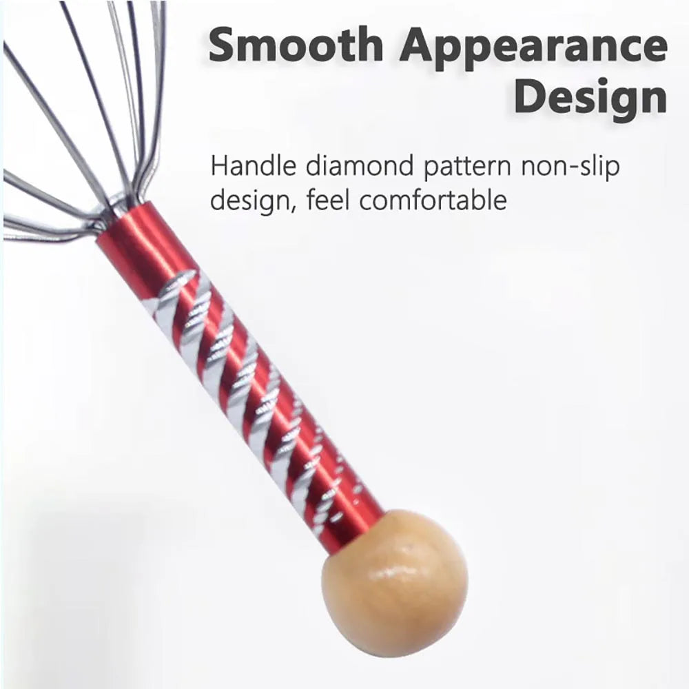 1Pc/2Pcs Handheld Head Massager Stainless Steel Engraved Head Massager Massage Claw Scalp Scratcher Itch Reliever Soul extractor