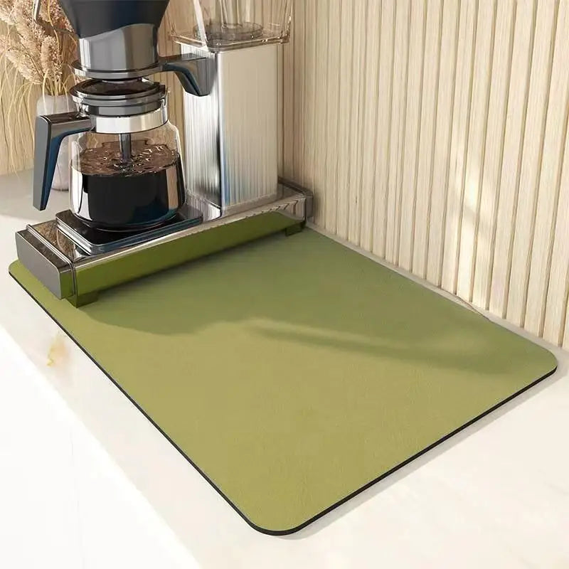 VIKAMA 30X40CM Diatomite Coffee Placemats Individual Table Placemats Placemat Table Kitchen Absorbent Mat Mini Rug
