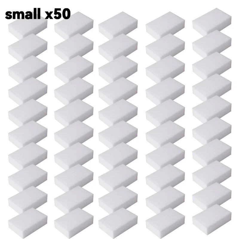 5 or 50pcs Magic Melamine Sponge Eraser Cleaner Strong Absorbent Kitchen Bathroom Cleaning Tools Household Supplies Sponges