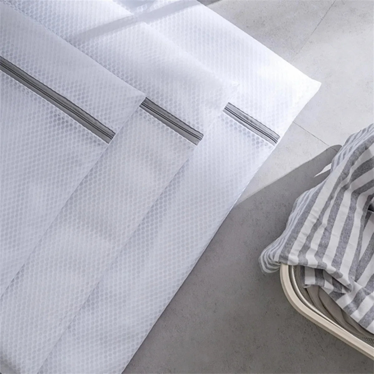 Honeycomb Mesh Laundry Bags For Delicates,Net Fabric Durable And Reusable Delicate Wash Bag Travel Organization Bag For Lingerie