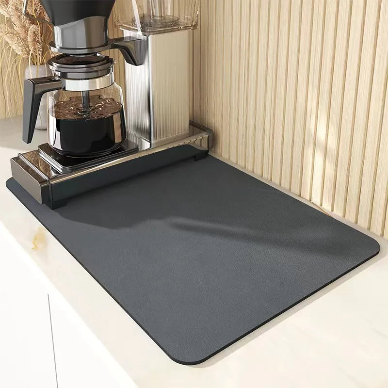 VIKAMA 30X40CM Diatomite Coffee Placemats Individual Table Placemats Placemat Table Kitchen Absorbent Mat Mini Rug