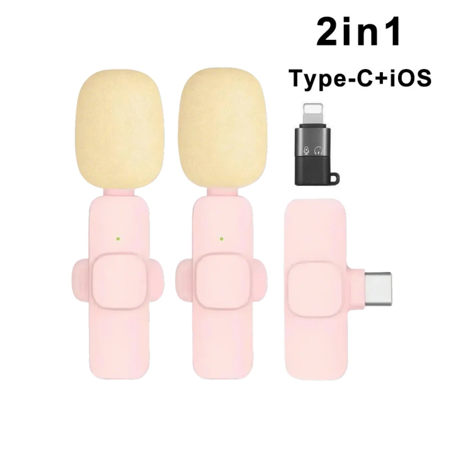 New Professional Wireless Lavalier Microphone for iPhone iPad Laptop Android Live Gaming Video Recording Interview Business Mic