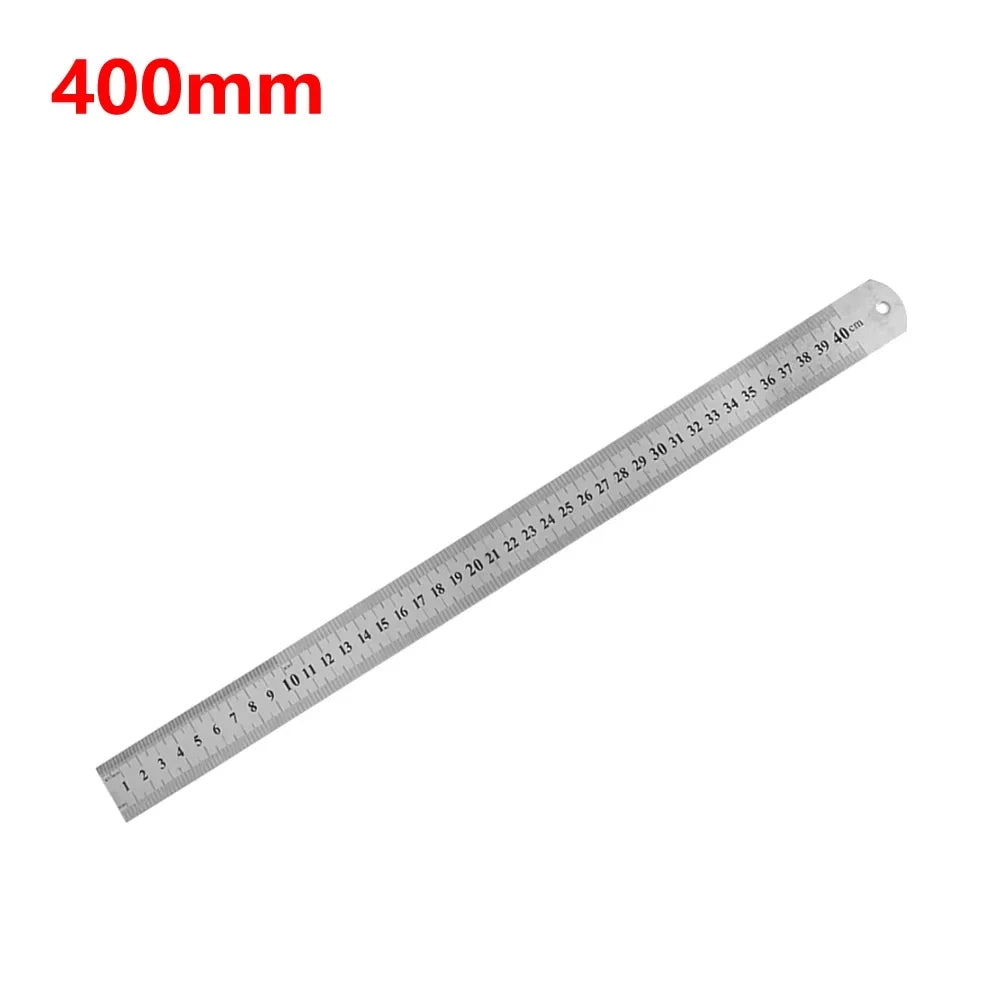 150mm/500mm Metal Scale Stainless Steel Straight Ruler Measuring Stationery Drafting Accessory Hand Tool School Office Supplies