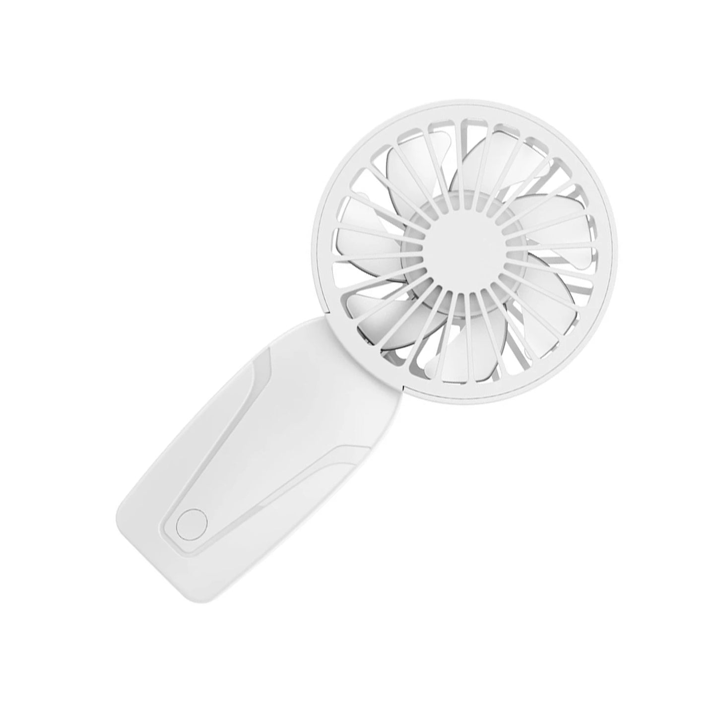 Noise Free Rechargeable Mini Fan For Silent Cooling Experience Lightweight Portable Mini Pocket Fan white