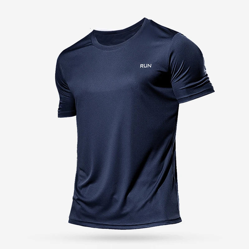 1 Piece Men's Short Sleeve Undershirt Man Athletic T-Shirt Quick Drying Lightweight Silk Underwear For Running Training Fitness