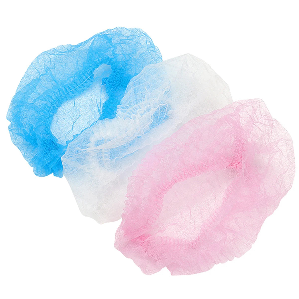 50/100PCS Disposable Hair Head Caps Non Woven Dustproof Cap Eyelash Extension Makeup Tool Breathable Shower Bathing Hats