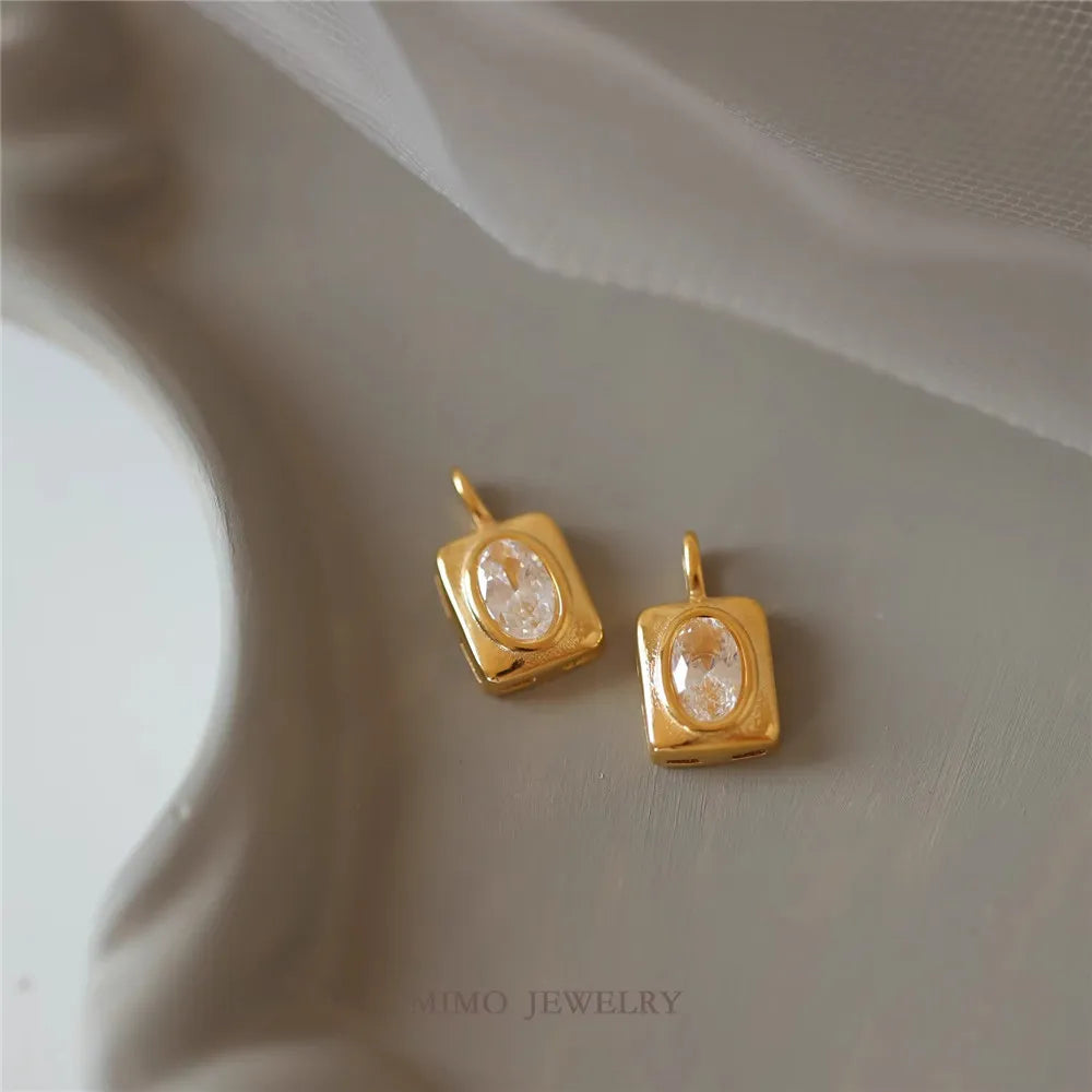 19 Different Styles Titanium Steel Plated 18k Gold DIY Jewelry Bracelet Handmade Sweater Chain Charm Pendant Accessories