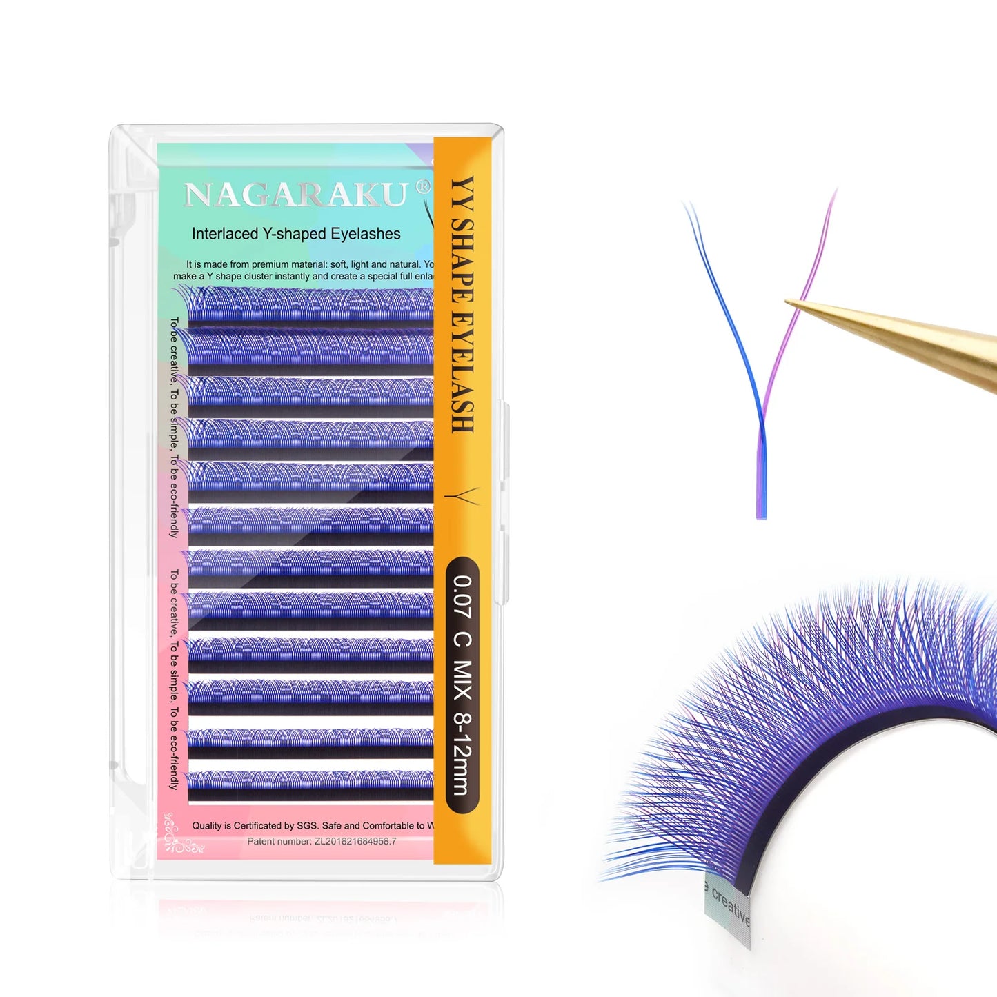NAGARAKU YY Shape Hand Woven Premium  Eyelashes Extension